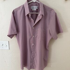 Mizzen and Main Men's Pink Checkered Shirt